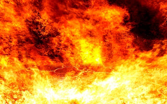 В селе Хлебное Новоусманского района произошел крупный пожар